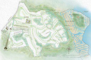 A map of the neighborhood shows a lot of land.